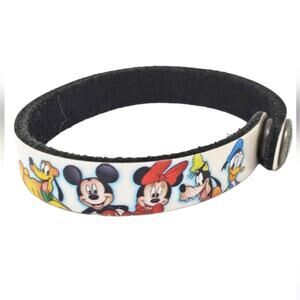 Disney Mickey & Friends Leather Bracelet Name Etched ELOY